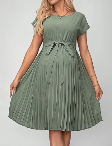 Rochie medie SHEIN Maternity, verde Verde