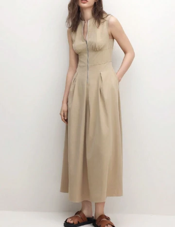 Rochie lunga SHEIN, bej Crem