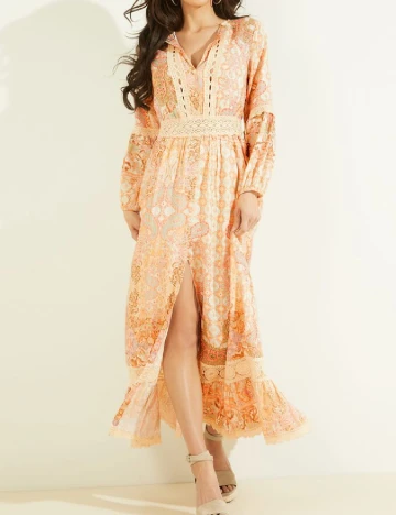 Rochie lunga Guess, mix culori Mix culori
