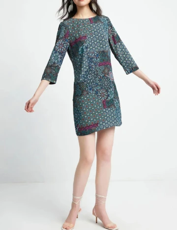 Rochie scurta Desigual, mix culori Mix culori