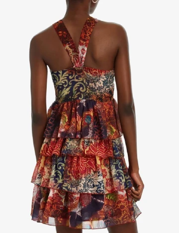 Rochie scurta Desigual, mix culori Mix culori
