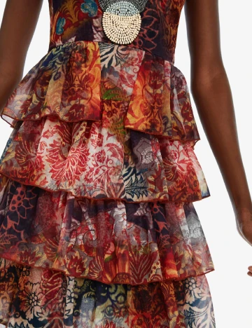 Rochie scurta Desigual, mix culori Mix culori