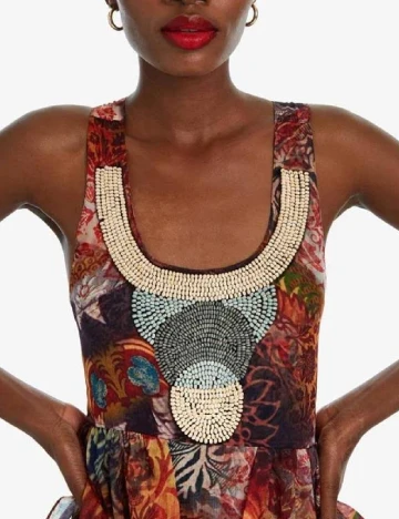 Rochie scurta Desigual, mix culori Mix culori