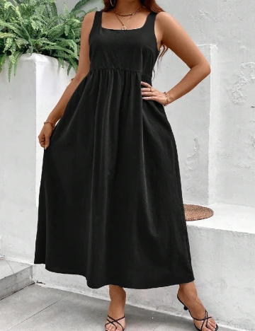 Rochie lunga SHEIN CURVE, negru Negru