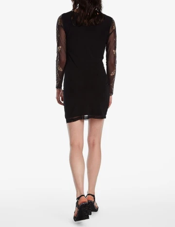 Rochie scurta Desigual, negru Negru