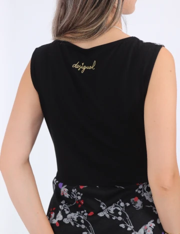 Rochie scurta Desigual, negru Negru