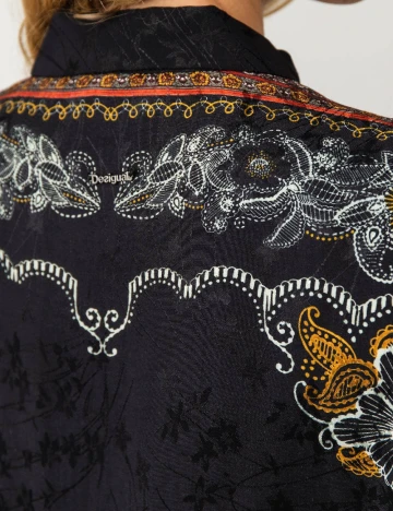 Rochie scurta Desigual, negru Negru