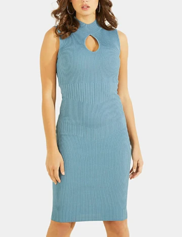 Rochie scurta Guess, albastru Albastru