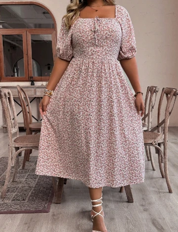 Rochie lunga SHEIN CURVE, mix culori Mix culori