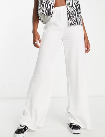 Pantaloni Top Shop, alb Alb