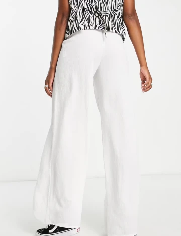 Pantaloni Top Shop, alb Alb