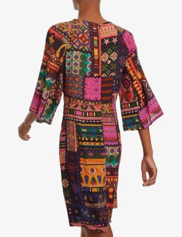 Rochie scurta Desigual, mix culori Mix culori
