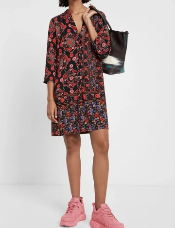 Rochie scurta Desigual, mix culori Mix culori