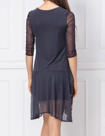 Rochie scurta Desigual, bleumarin Albastru