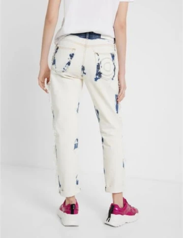 Blugi Desigual, ecru