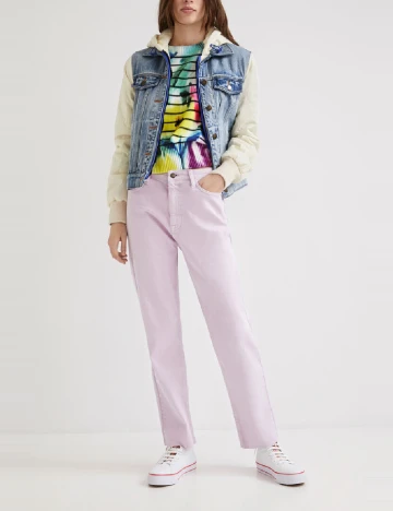 Jacheta Desigual, albastru/alb