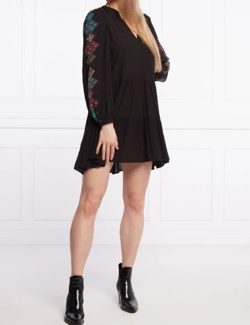 Rochie scurta Desigual, negru Negru