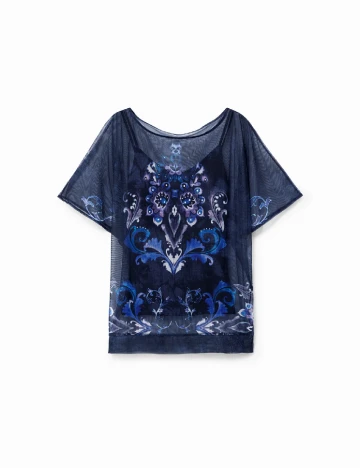 Tricou Desigual, bleumarin