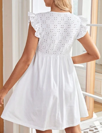 Rochie scurta SHEIN Maternity, alb Alb