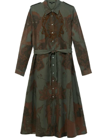 Rochie medie Desigual, verde