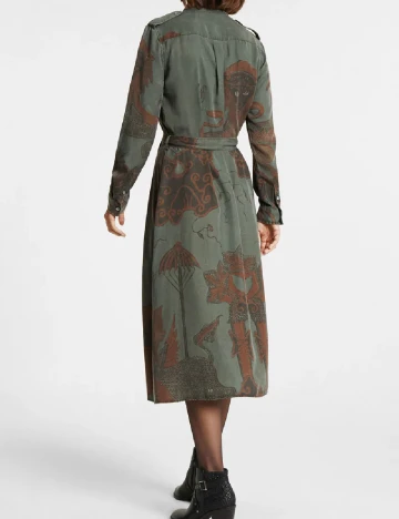 Rochie medie Desigual, verde