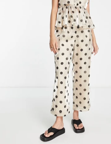 Pantaloni Y.A.S, crem