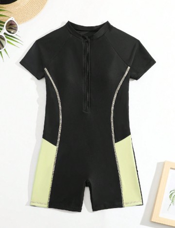 Costum de baie Shein Kids, negru