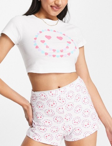 
						Pijama Miss Selfridge, alb