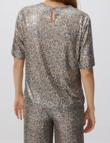 Bluza Reserved, crem/gri Crem