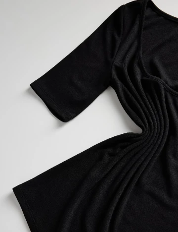 Tricou Reserved, negru Negru