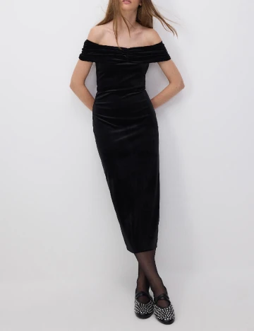 Rochie medie Reserved, negru Negru