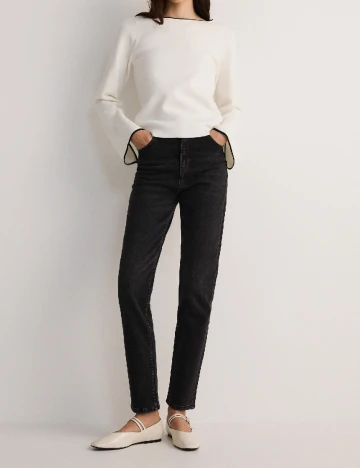 Blugi Reserved, negru Negru