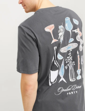 Tricou Jack&Jones Plus Size Men, gri Gri