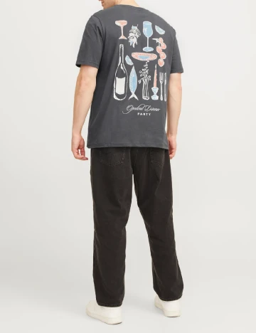 Tricou Jack&Jones Plus Size Men, gri Gri