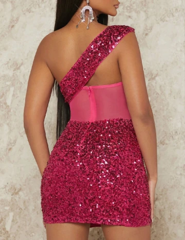 Rochie scurta SHEIN, roz Roz