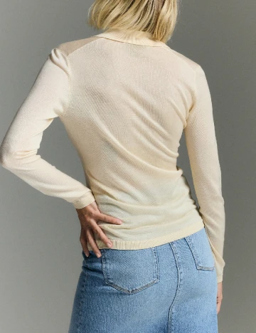 Bluza Reserved, crem Crem