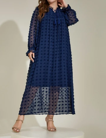 Rochie lunga SHEIN CURVE, bleumarin Albastru
