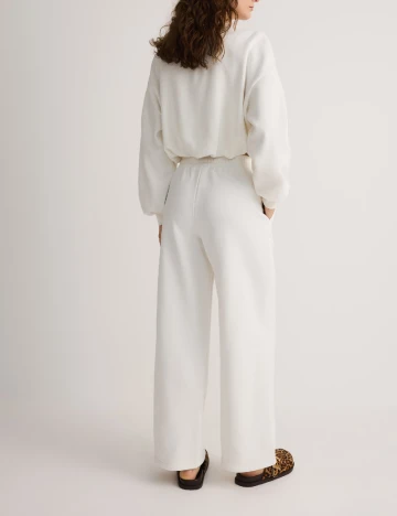 Pantaloni Reserved, alb Alb