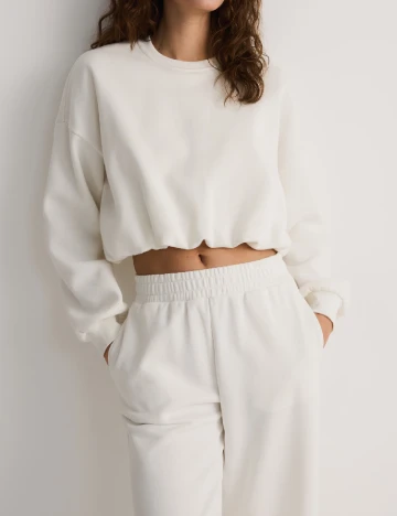 Pantaloni Reserved, alb Alb
