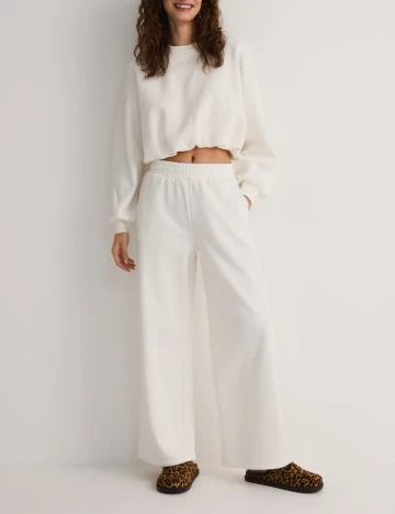 Pantaloni Reserved, alb Alb