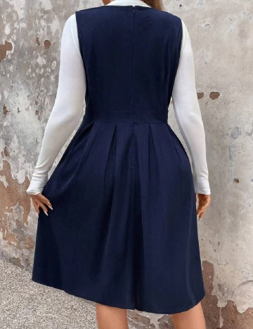Rochie medie SHEIN CURVE, bleumarin Albastru