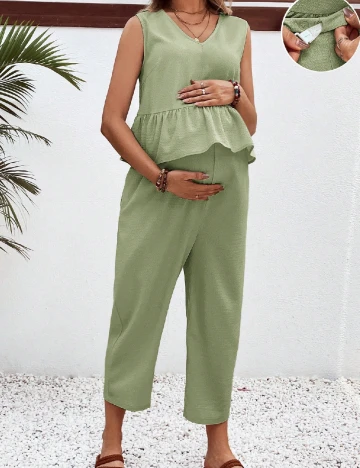 Compleu SHEIN Maternity, verde Verde