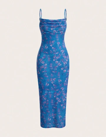 Rochie lunga SHEIN, albastru Albastru