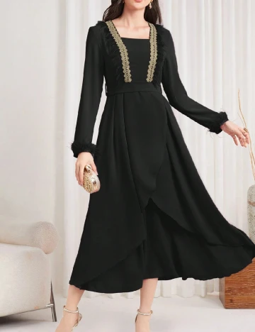 Rochie lunga SHEIN, negru Negru