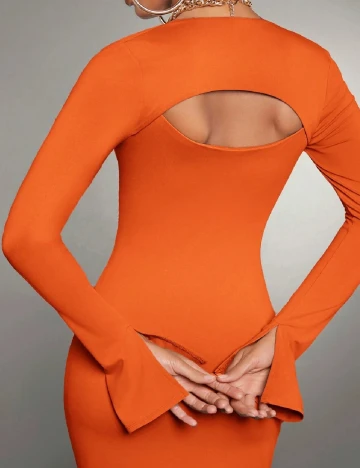 Rochie lunga SHEIN, portocaliu Portocaliu