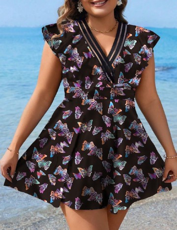 
						Costum de baie SHEIN CURVE, negru