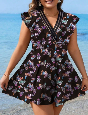 Costum de baie SHEIN CURVE, negru