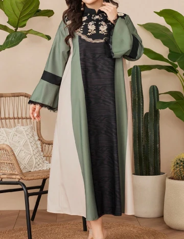 Rochie lunga SHEIN CURVE, verde Verde