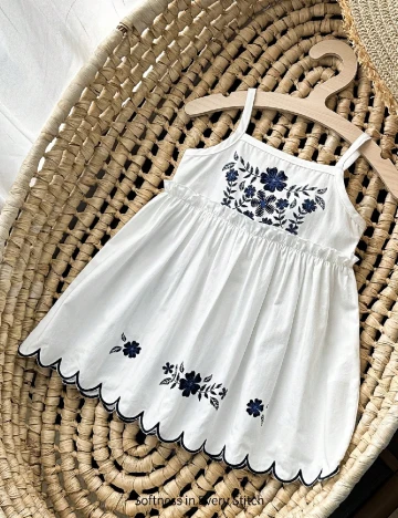 Rochie CozyCub, alb Alb