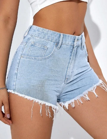 Pantaloni scurti SHEIN, albastru Albastru